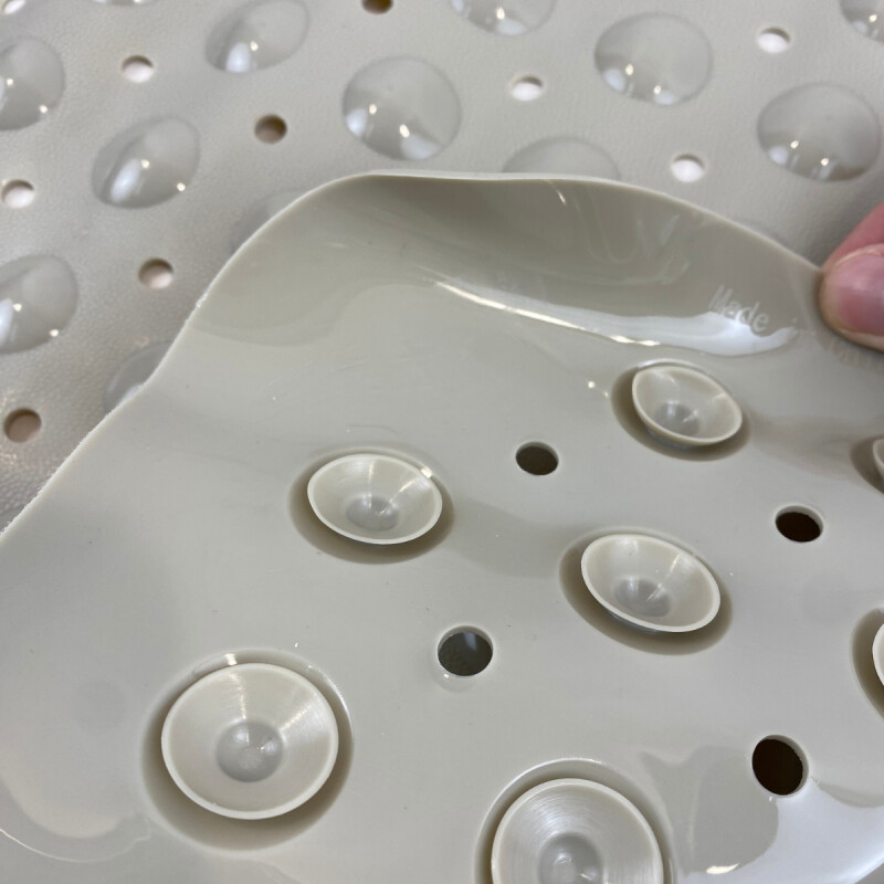 Alfombra con ventosas para el baño 38cm x 70cm BEIGE