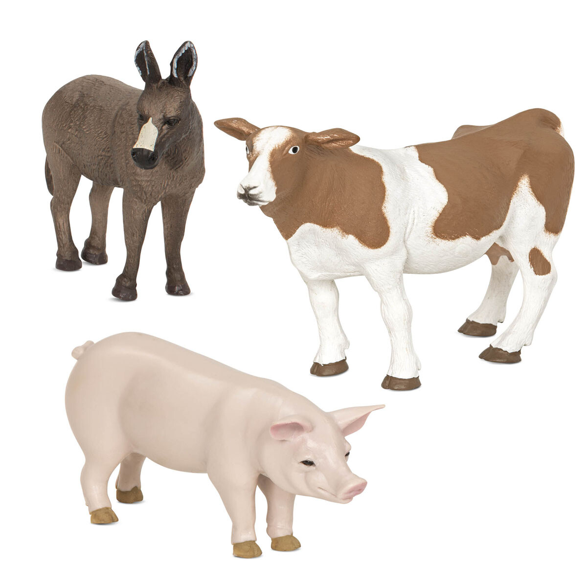 Animales de granja: cerdo, burro, vaca Terra by Battat 