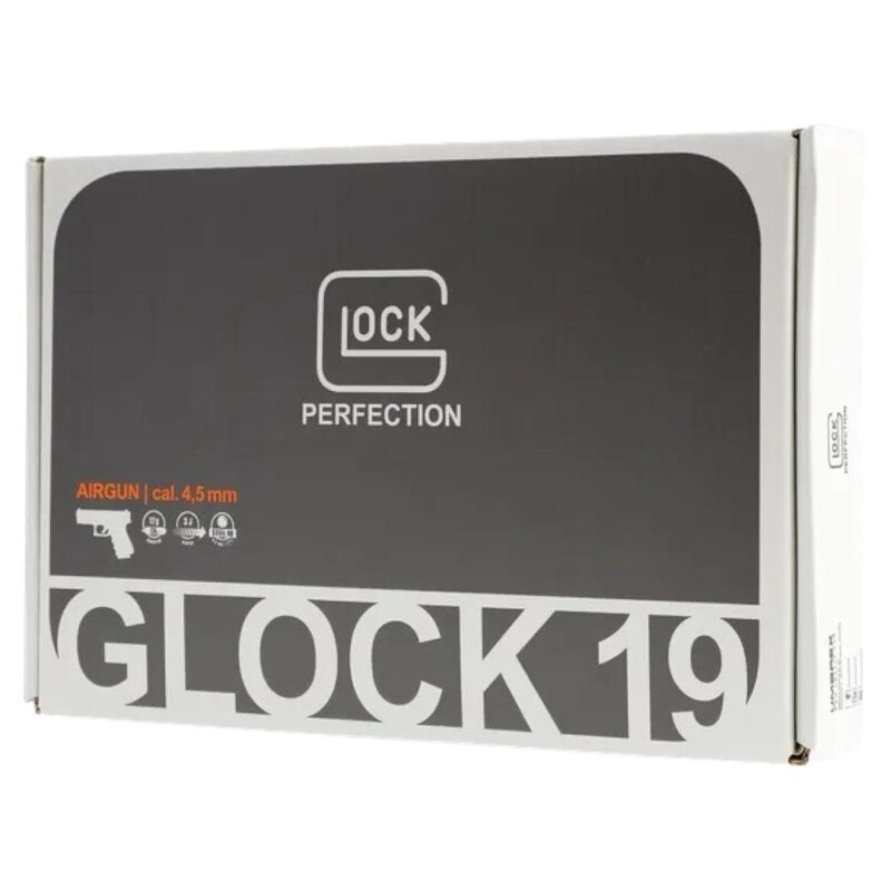 Combo Pistola Co2 Glock 19 Calibre 4.5mm Combo Pistola Co2 Glock 19 Calibre 4.5mm