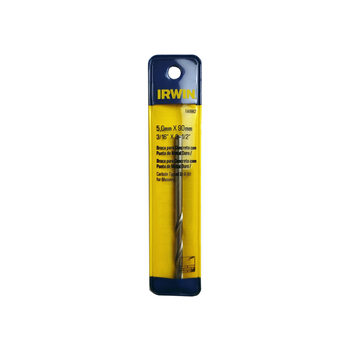 Mecha para concreto Irwin 5mm x 90mm 