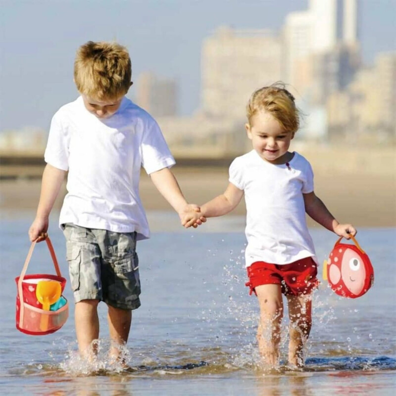 Juego de Playa con Balde Plegable Juego de Playa con Balde Plegable