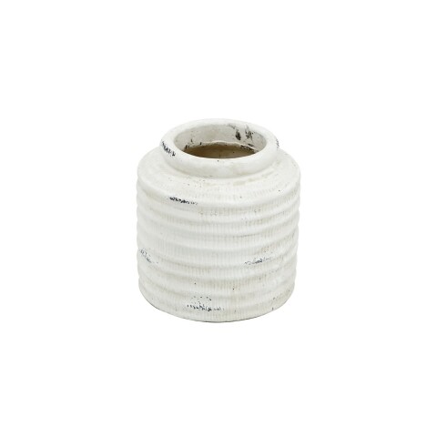 FLORERO ANILLOS 14.5x14.5x15CM BLANCO FLORERO ANILLOS 14.5x14.5x15CM BLANCO