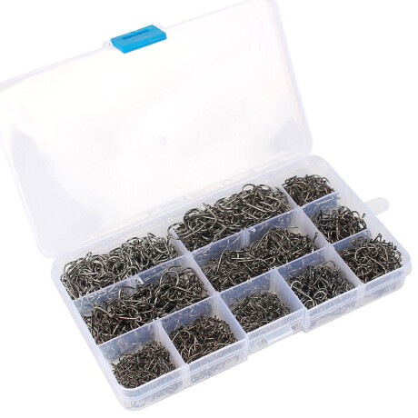 Kit Valija Anzuelos P/ Pesca Varios Tamaños 1600 Pcs Cpg008014