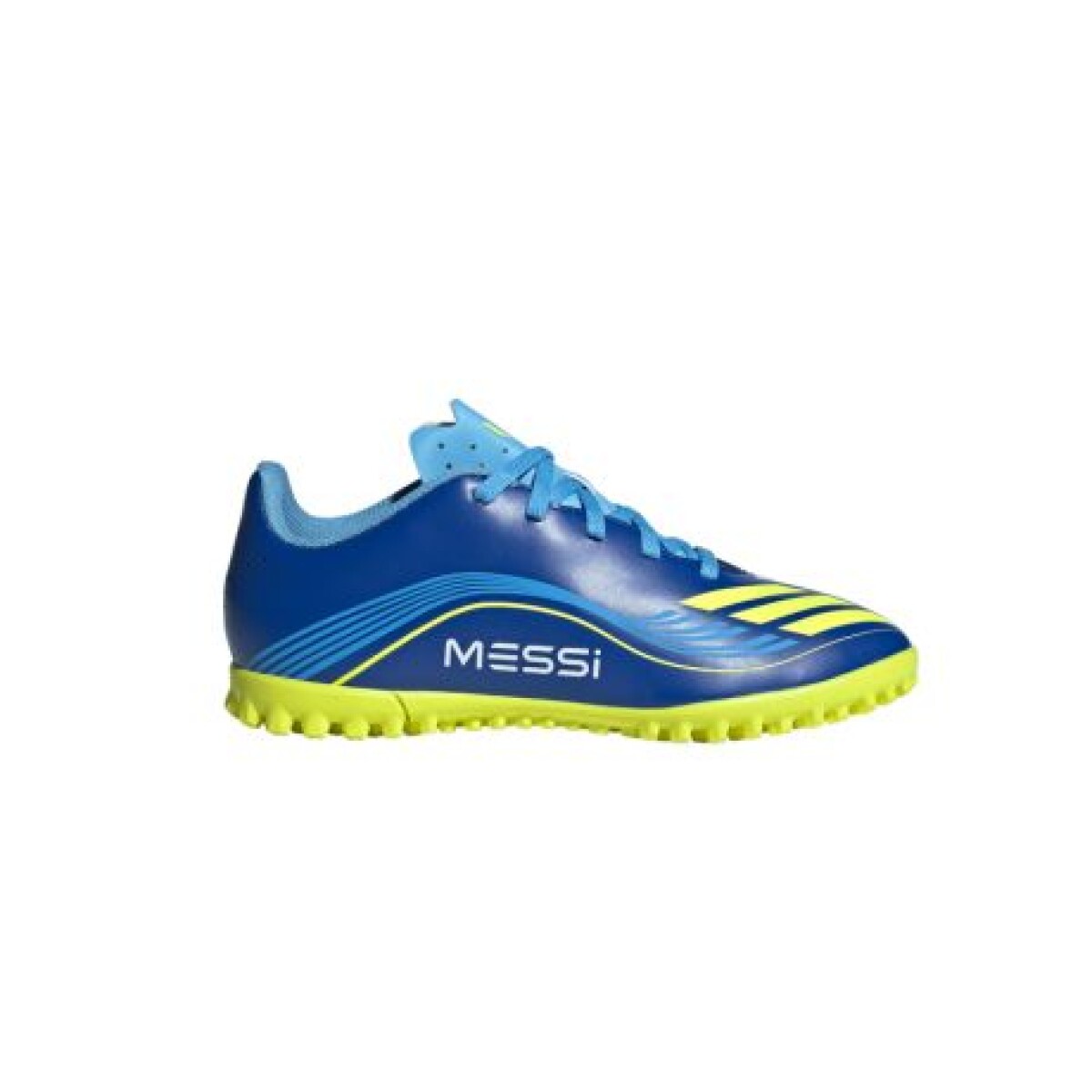 adidas F50 MESSI CLUB PARA NIÑOS CÉSPED ARTIFICIAL - Blue & Green 