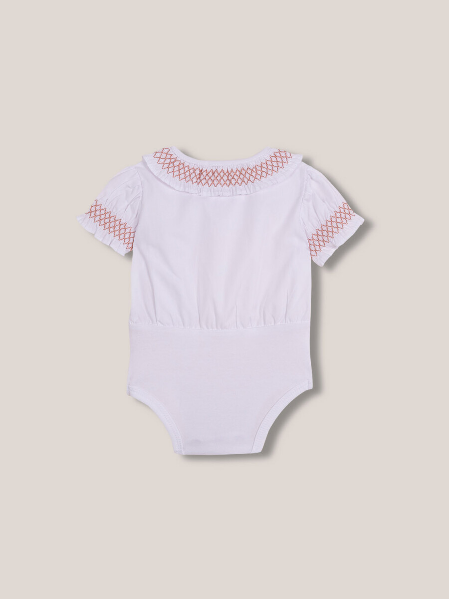 Body Con Bordado Blanco
