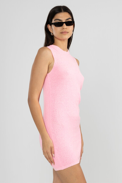 TEE KNIT DRESS Rosado