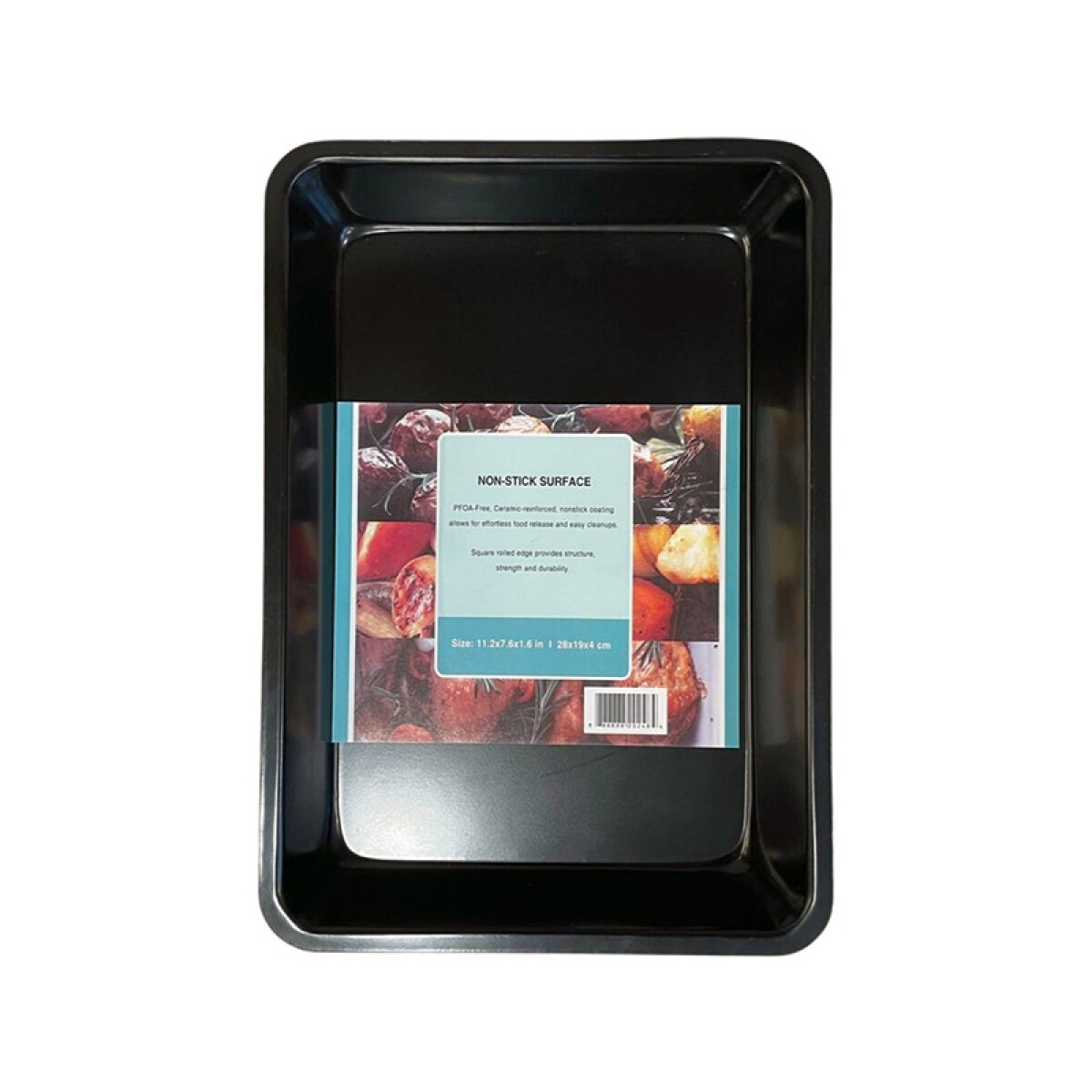 Asadera negra para horno 28x18x4cm - Asadera Negra Para Horno 28x18x4cm 