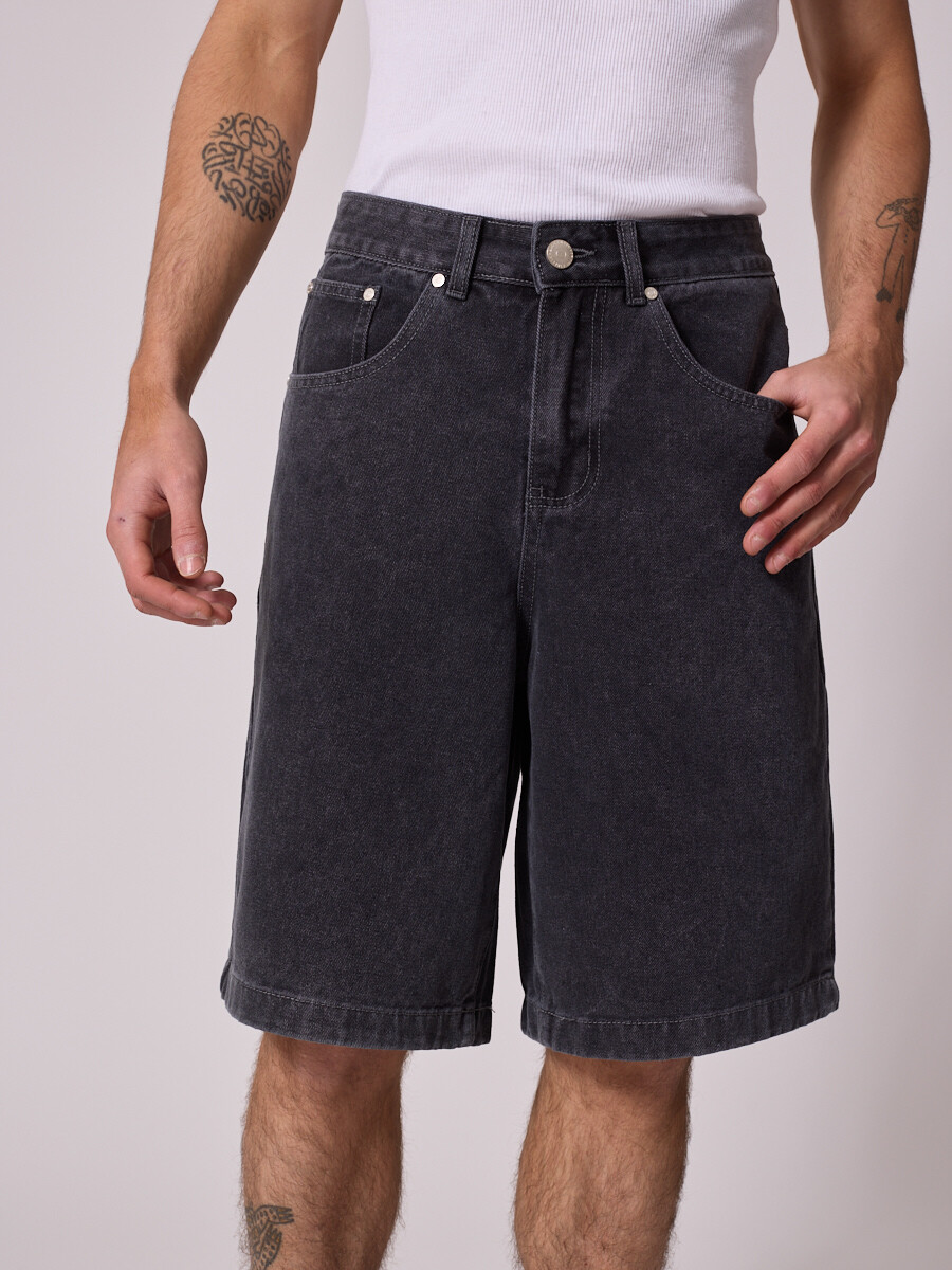 BERMUDA JEAN BLUA DIXIE Gris Oscuro