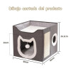 Cama Casa Para Gatos Desarmable Con Rascador Cama Casa Para Gatos Desarmable Con Rascador