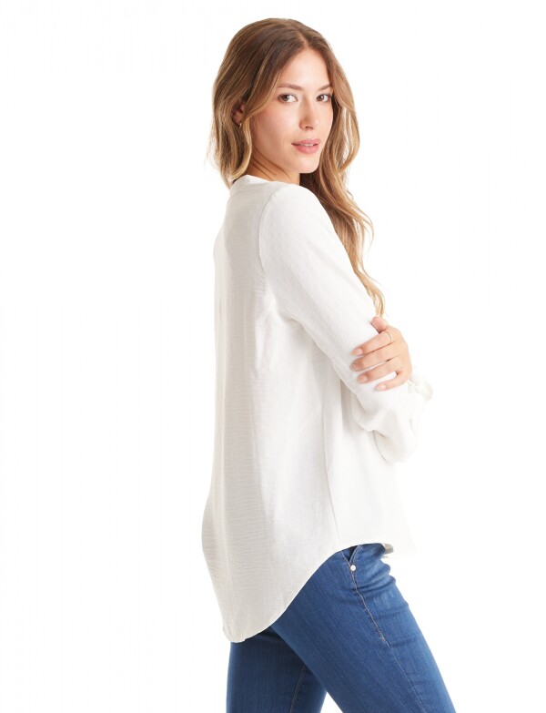 Blusa Escote V BLANCO