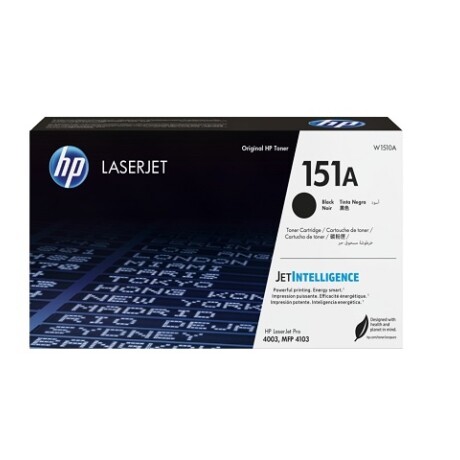 HP 151A - Negro - original - LaserJet - cartucho de tóner (W1510A) - para LaserJet Pro 4003dn, 4003dw, MFP 4103fdw HP 151A - Negro - original - LaserJet - cartucho de tóner (W1510A) - para LaserJet Pro 4003dn, 4003dw, MFP 4103fdw