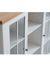 Altillo MARKSKEL 2 puertas blanco/color roble Altillo MARKSKEL 2 puertas blanco/color roble