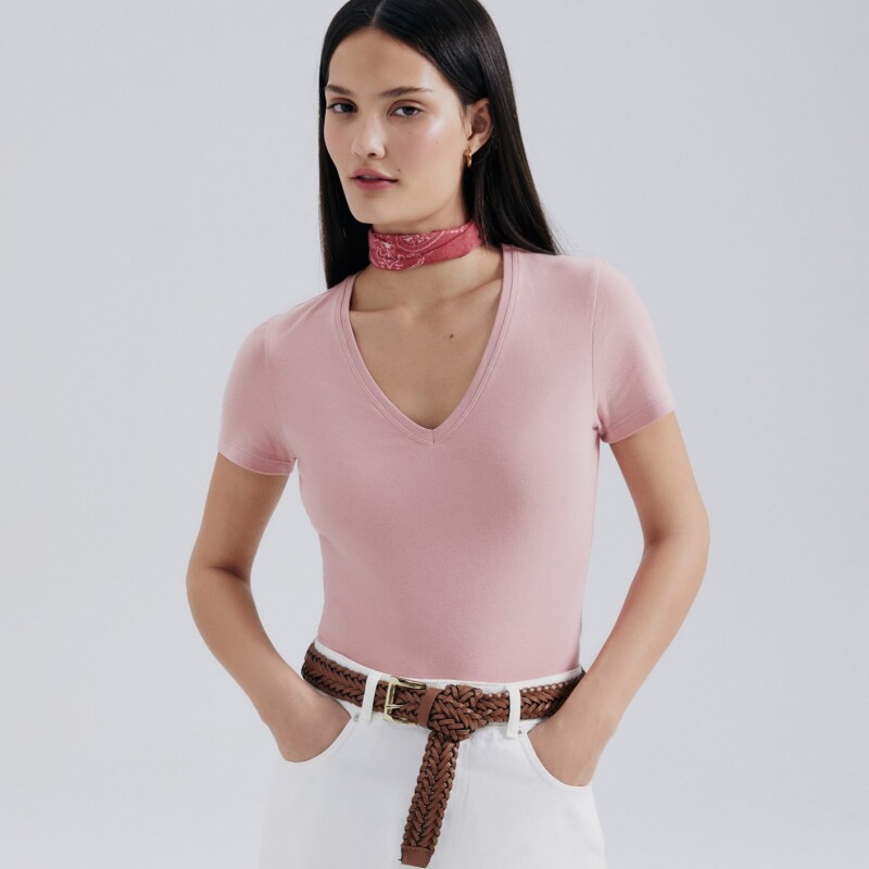 BLUSA MM FEM ROSA/GRAFITO