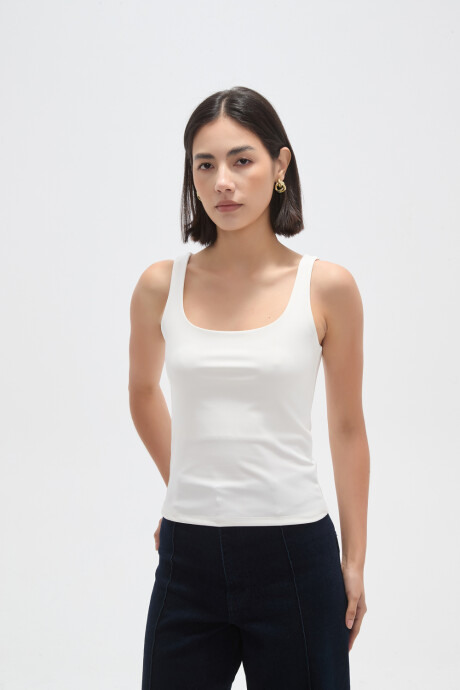Musculosa Mintas Marfil / Off White