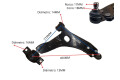 Parilla De Suspension Delantera Ford Focus 98-05 Izq Parilla De Suspension Delantera Ford Focus 98-05 Izq