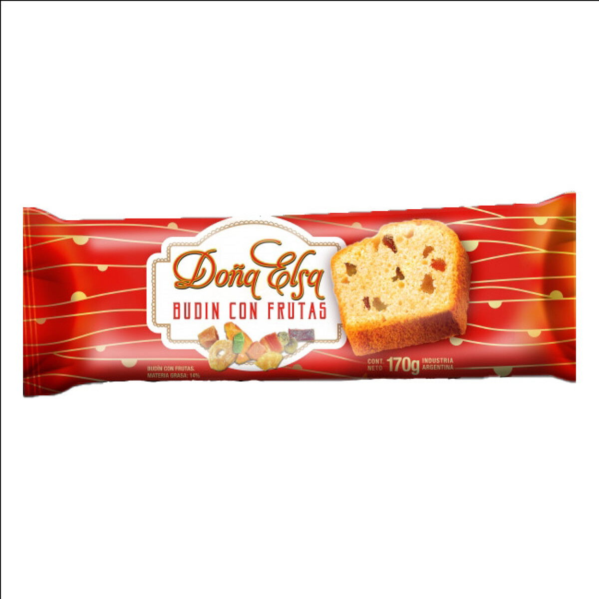 Budin Doña Elsa 170grs - de Frutas 