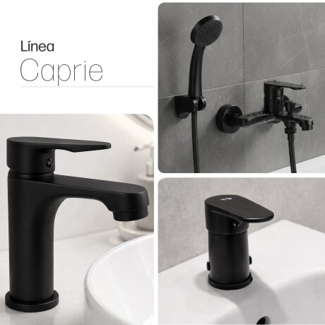 Juego Grifería Ducha Exterior Y Ducha Exterior NEGRO