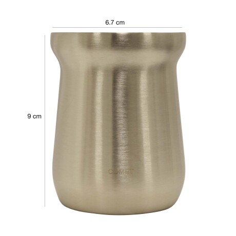 Kit Comet de Termo 750Ml c/Manija y Mate 160Ml en Acero Inox Plateado