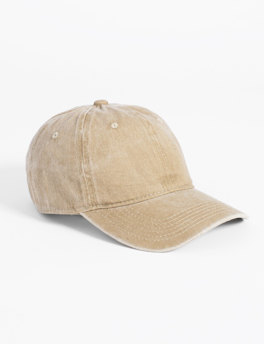 Cap básico vintage - beige 