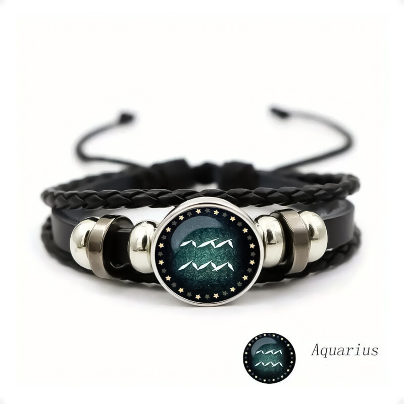Pulsera De Signo del Zodiaco Acuario Pulsera De Signo del Zodiaco Acuario