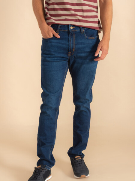 Pantalón de Jean Slim Azul Oscuro
