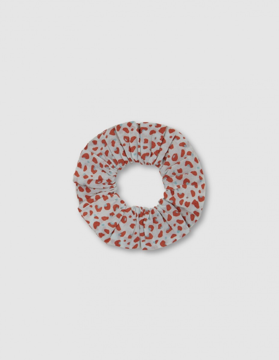 Crunchy De Estampado Animal - Coral Claro 