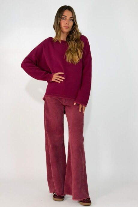 SWEATER EIRA Bordo