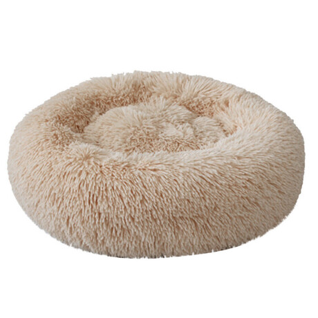 Cama tipo dona para Perro/Gato 60 cm beige