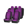 Cubreasientos De Tela Y Malla 9 Piezas Purpura Con Negro Cubreasientos De Tela Y Malla 9 Piezas Purpura Con Negro