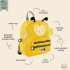 Mochila Trixie 5,25L Infantil de Animales Bebé 21x25cm Diseño Abeja Amarilla
