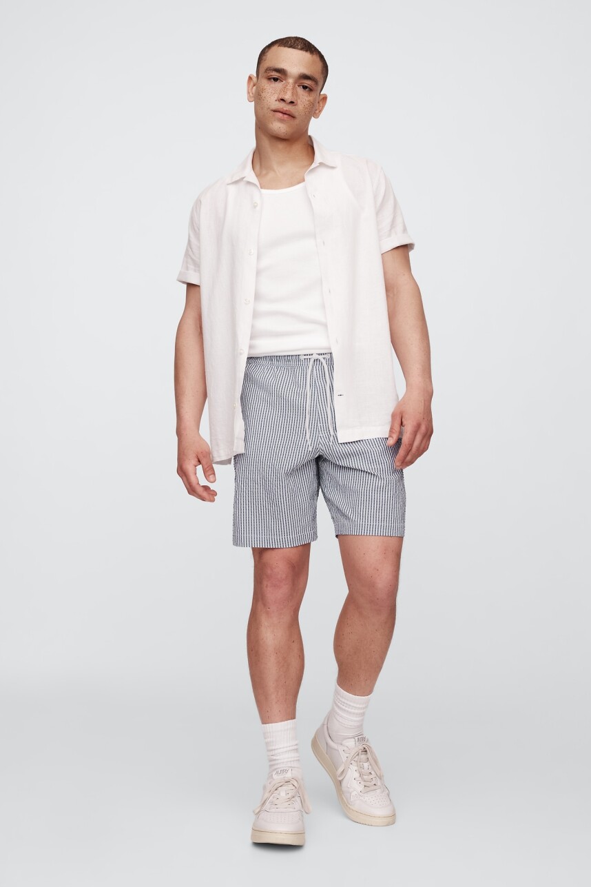 Traje De Baño Hombre Blue Stripe