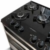 Cocina Petra Master Glass 5 Hornallas Color Negro Supergas Cocina Petra Master Glass 5 Hornallas Color Negro Supergas
