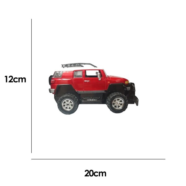 Auto Toyota FJ-Cruiser a control remoto rojo
