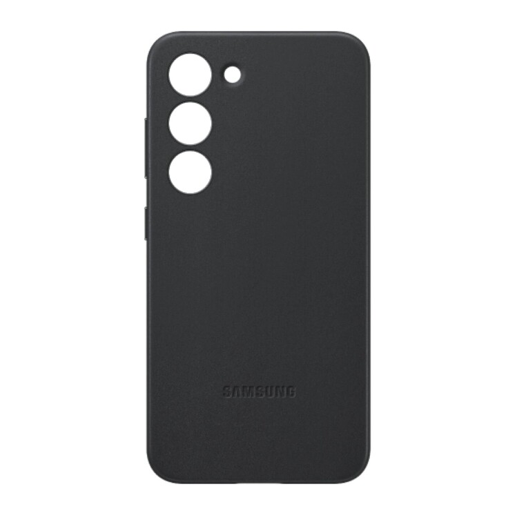 Funda Samsung Leather Case de Cuero para Galaxy S23+ Black