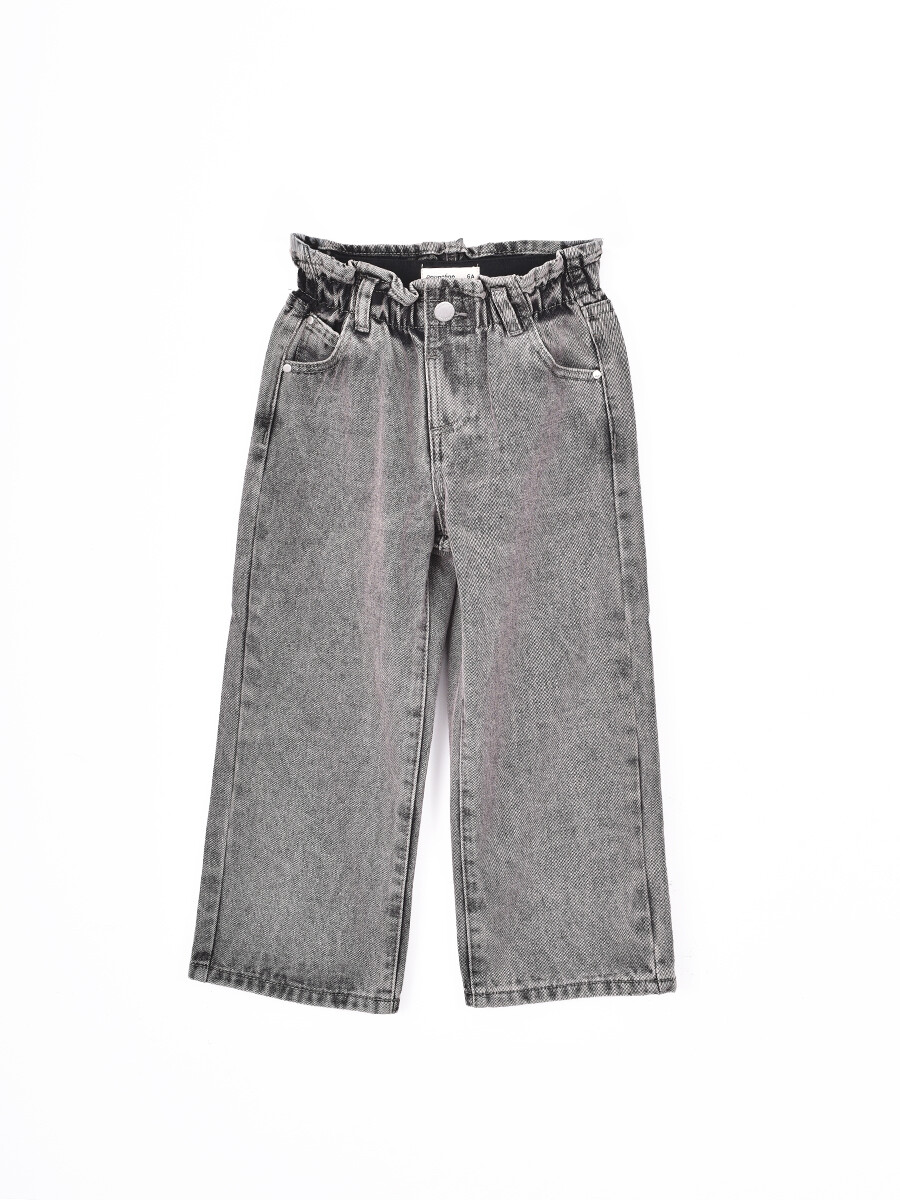 JEAN PAPERBAG MINI - GRIS CLARO 