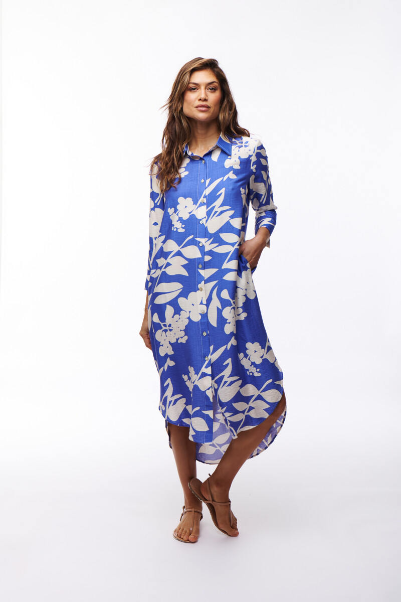 VESTIDO IRINA ESTAMPADO AZUL