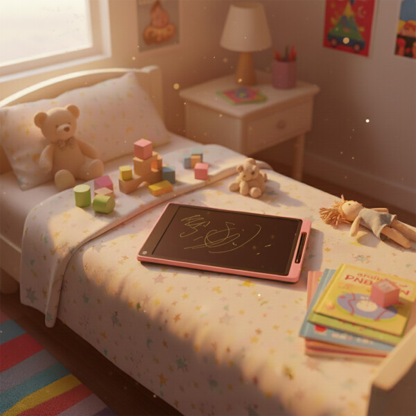 Pizarra Mágica Tableta Dibujar Infantil 16'' Pulgadas Lapiz Color Rosado