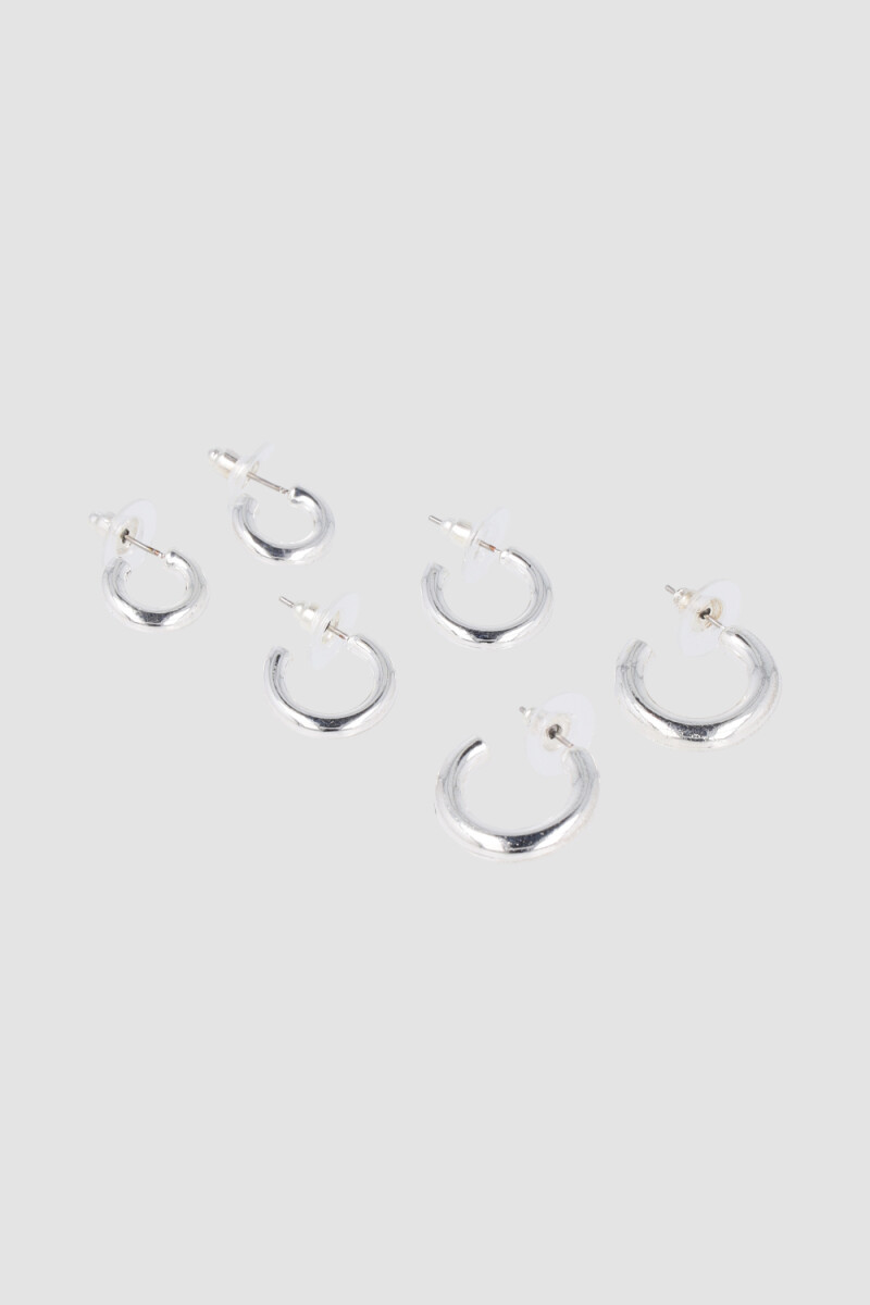 Pack x 3 aros smile ii Plata