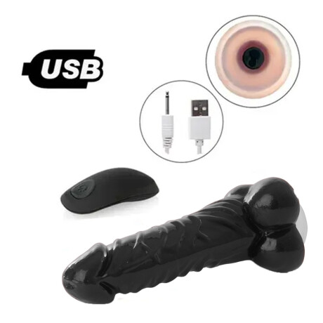 Vibrador A Control Remoto Carga USB Pleasure Fun Negro