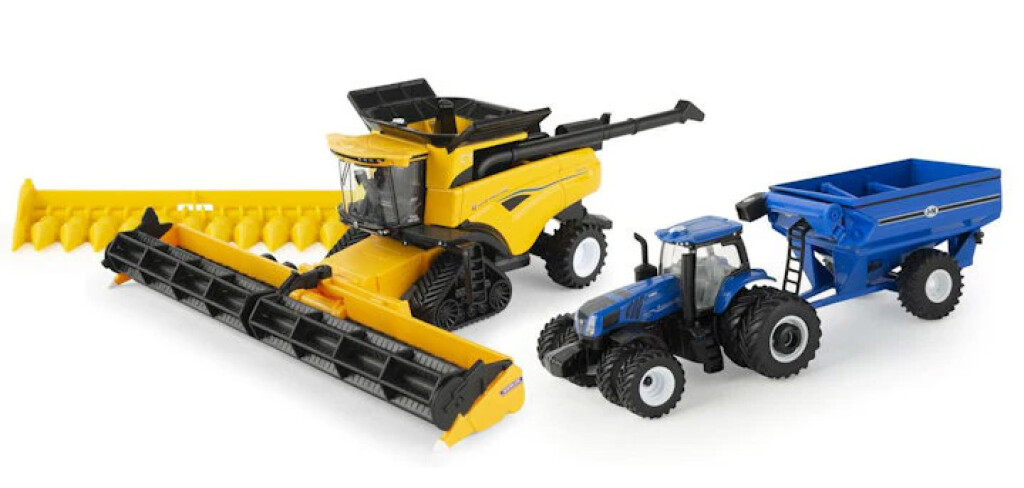 KIT DE COSECHADORA Y TRACTOR NH 1/64