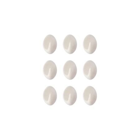 GANCHOS ADHESIVOS X 9 UNIDADES BLANCO