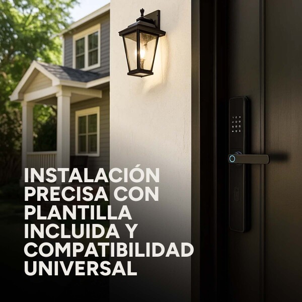 Cerradura Inteligente Biométrica Tuya Smart Electronica Wifi Color Negro