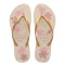 Sandalia de Mujer Havaianas Slim Organic Beige - Dorado