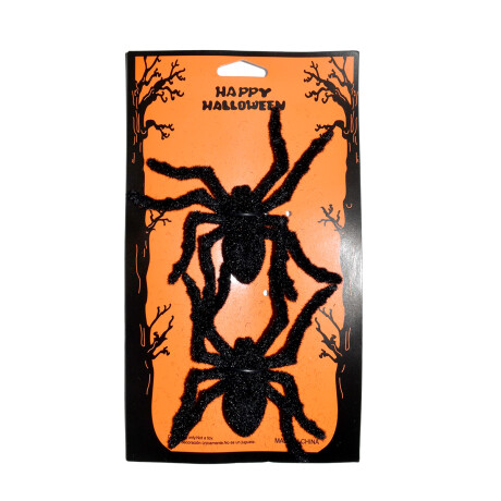 ARAÑA HALLOWEEN X2PCS PELUDA 13X6CM BLISTER ARAÑA HALLOWEEN X2PCS PELUDA 13X6CM BLISTER