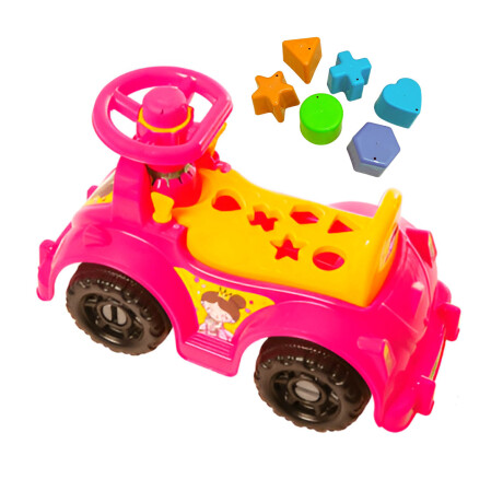 Buggy Andador Infantil Interactivo Bocina Brasilero Rosa