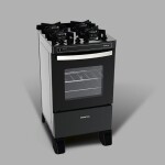 COCINA S/GAS 4H. MESA VIDRIO ENCENDIDO ELÉCTRICO negro