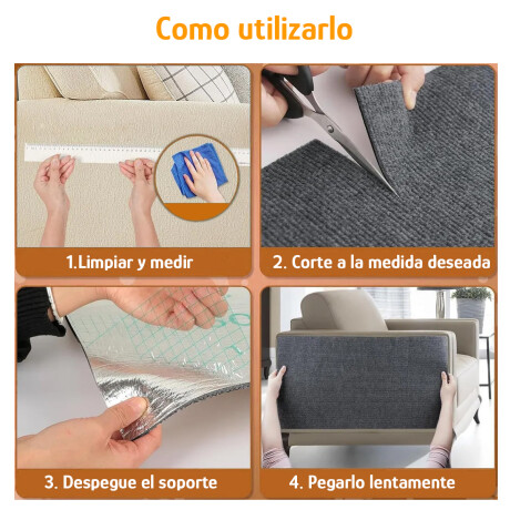 Rascador Gato Adhesivo 100x60cm Protector Muebles Sofá Pared Marrón