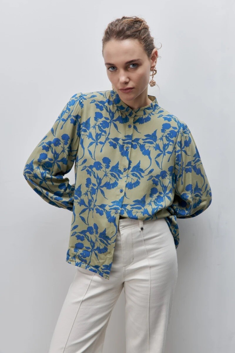 CAMISA D.CASSIN PAKA - VER AZU 