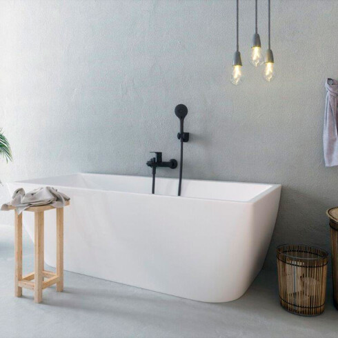 Griferia De Ducha Exterior Line Agora Extreme Clever - Negro Mate 000