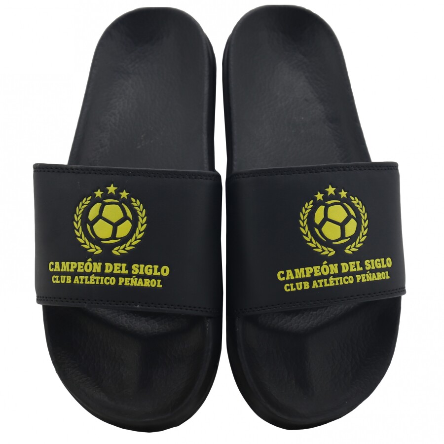 Sandalias Infantiles Peñarol Carbonero Kids Negro - Amarillo